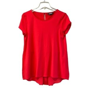 Lands’ End size medium petite knit top with sheer back on the bottom